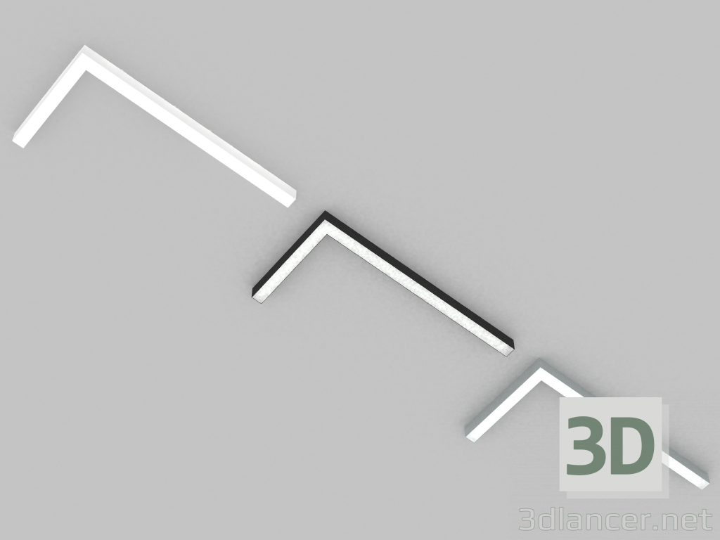 3D modeli Yüzey LED lamba (DL18516C081A57) - önizleme
