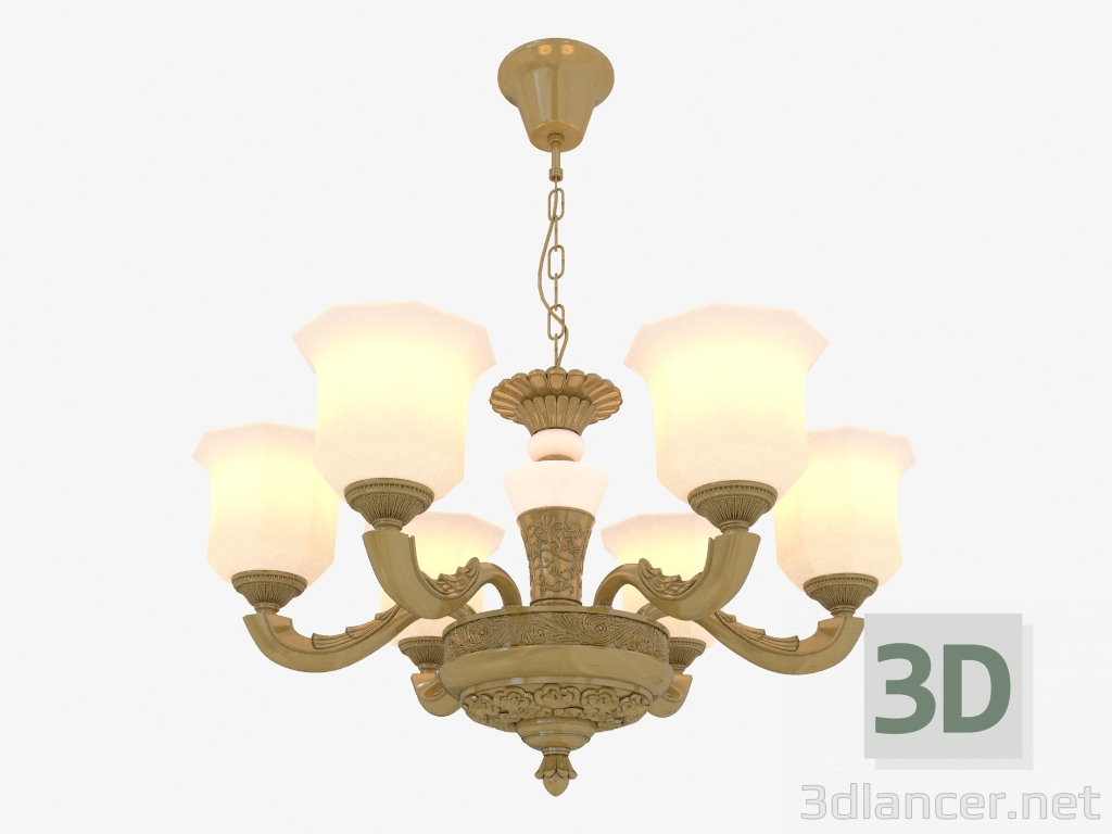 3D Modell Leuchte (Kronleuchter) Meran (3997 6) - Vorschau