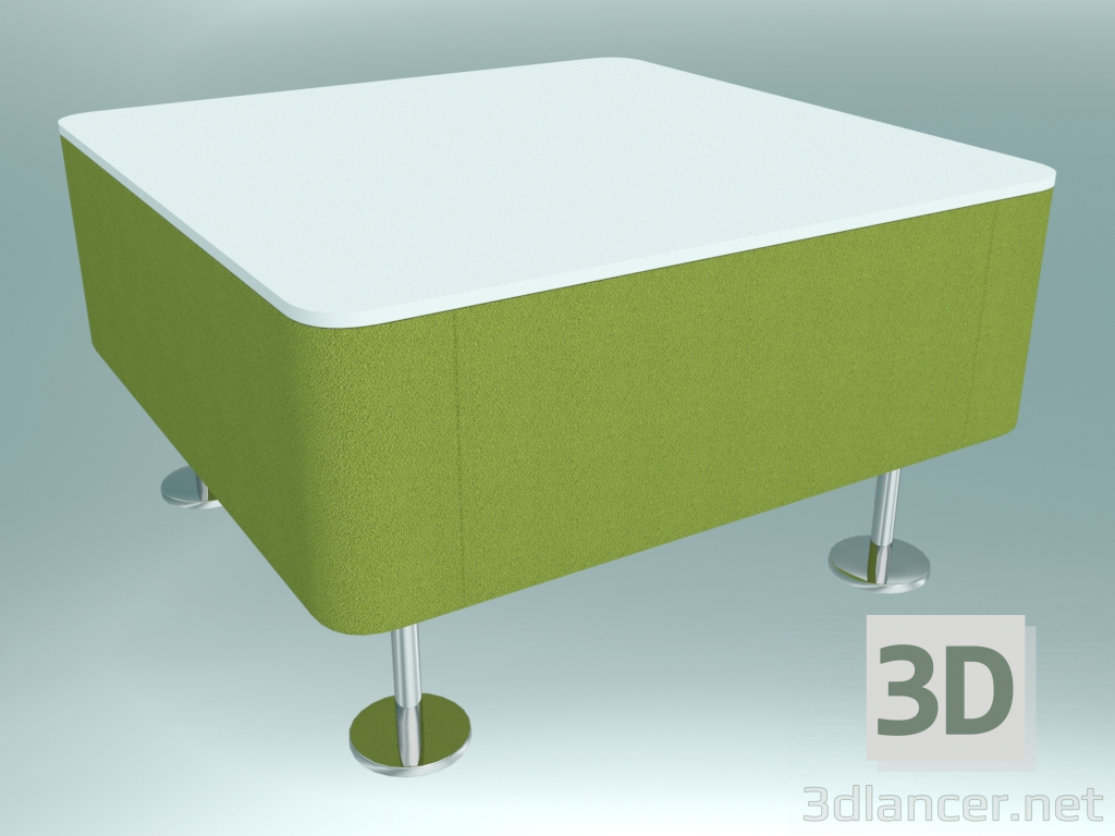 modello 3D Tavolo quadrato (B) - anteprima