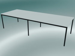 Tavolo rettangolare Base 300x110 cm (Bianco, Nero)