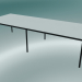 modèle 3D Base de table rectangulaire 300x110 cm (Blanc, Noir) - preview
