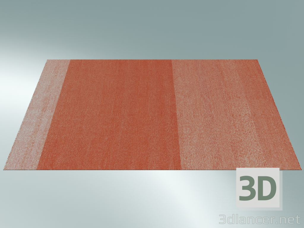 modèle 3D Tapis Varjo (200x300 cm, Tangerine) - preview