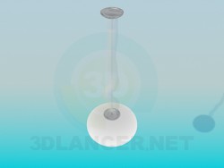 Lamp with round plafonom