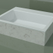 3D modeli Tezgah üstü lavabo (01R131302, Carrara M01, L 60, P 48, H 16 cm) - önizleme