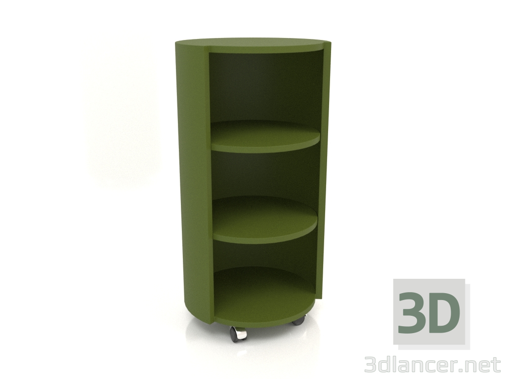 3D modeli Tekerlekli raf TM 09 (D=503х981, yeşil) - önizleme