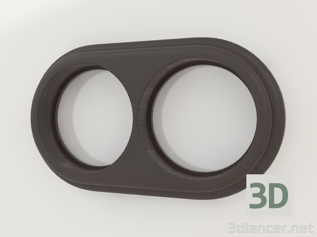 modèle 3D Cadre pour 2 poteaux Legend (wengé) - preview