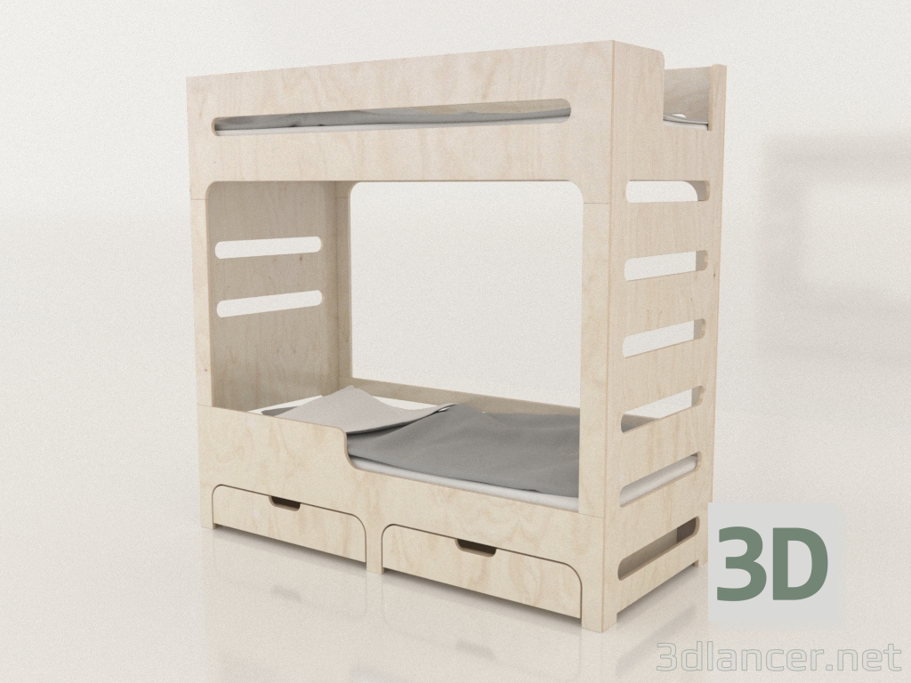 3d модель Кровать двухъярусная MODE HL (UNDHL1) – превью