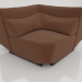 3D modeli Köşe kanepe modülü S - önizleme