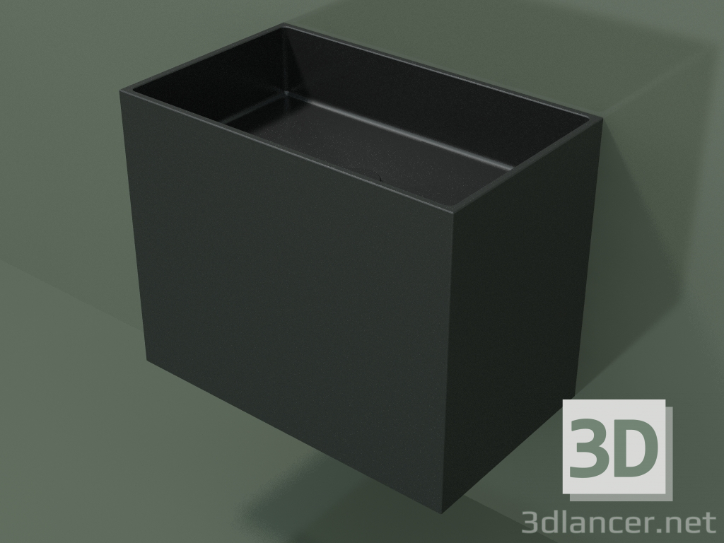 modèle 3D Lavabo suspendu (02UN33101, Deep Nocturne C38, L 60, P 36, H 48 cm) - preview