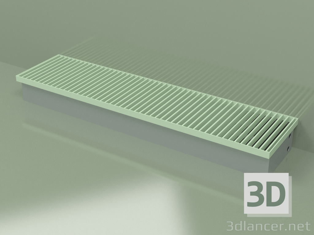 3D modeli Kanal konvektörü - Aquilo F2С (240х1000х110, RAL 6019) - önizleme
