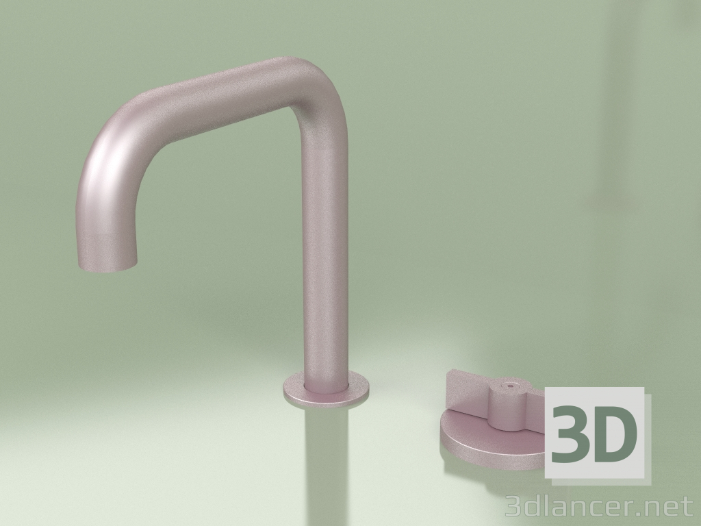 3d model 2-hole hydro-progressive mixer with swivel spout (19 31, OR) - preview