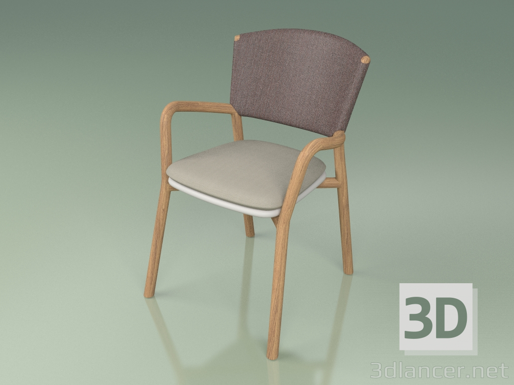 modello 3D Sedia 061 (Marrone, Resina Poliuretanica Grigio) - anteprima