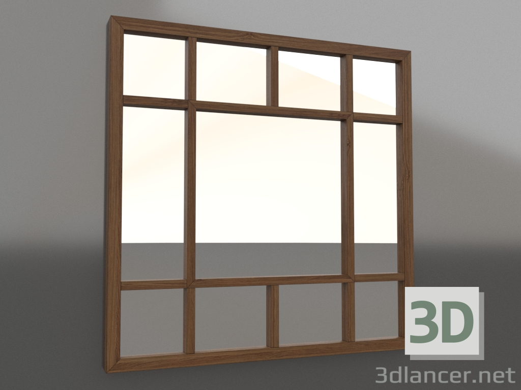 3d model Mirror 1 (light walnut) - preview 3d model Mirror 1 (light walnut) - preview