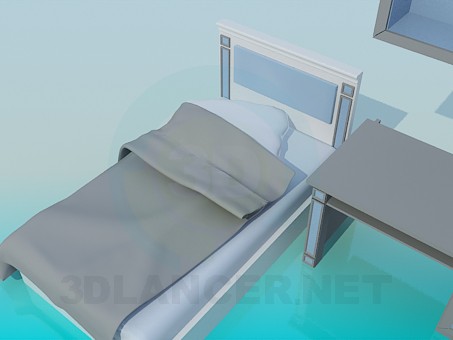 3d model The furniture in the bedroom - preview 3d model The furniture in the bedroom - preview
