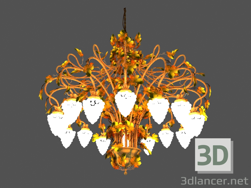 3d model Araña de luces (art. 5092) - vista previa