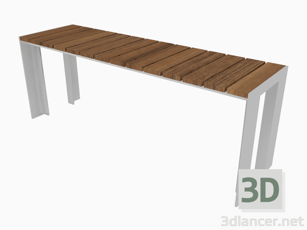 3d model Street bench (40x140x44) - preview