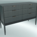 3d model Chest of 6 drawers (Oak gray) - preview
