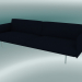 modello 3D Contorno divano triplo (Vidar 554, alluminio lucidato) - anteprima