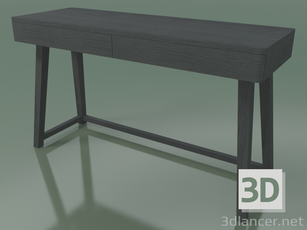 3D Modell Schreibtisch mit zwei Schubladen (50, grau) - Vorschau