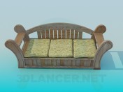 Sofá de madera