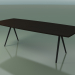 modèle 3D Table en forme de savon 5434 (H 74 - 100x240 cm, pieds 150 °, plaqué wengé L21, V44) - preview