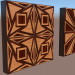 3d model Paneles de madera 3d - vista previa