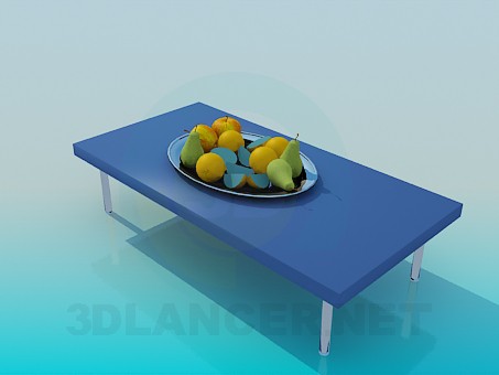 modelo 3D Una mesa con frutas - escuchar modelo 3D Una mesa con frutas - escuchar