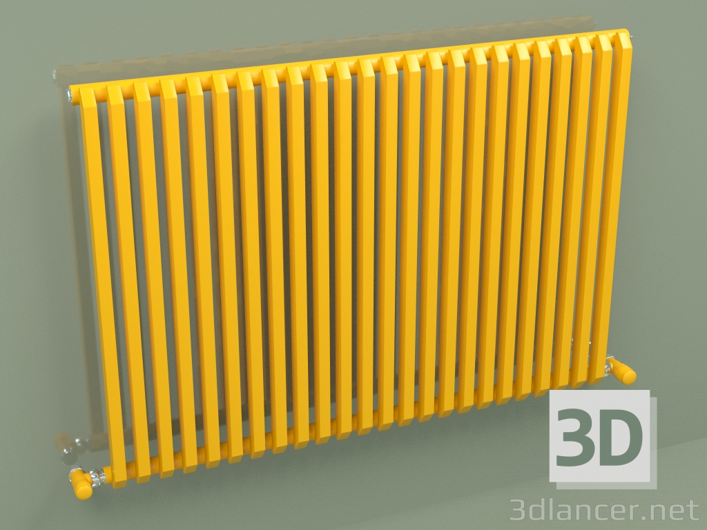 3D Modell Kühler SAX (H 680 24 EL, Melonengelb - RAL 1028) - Vorschau