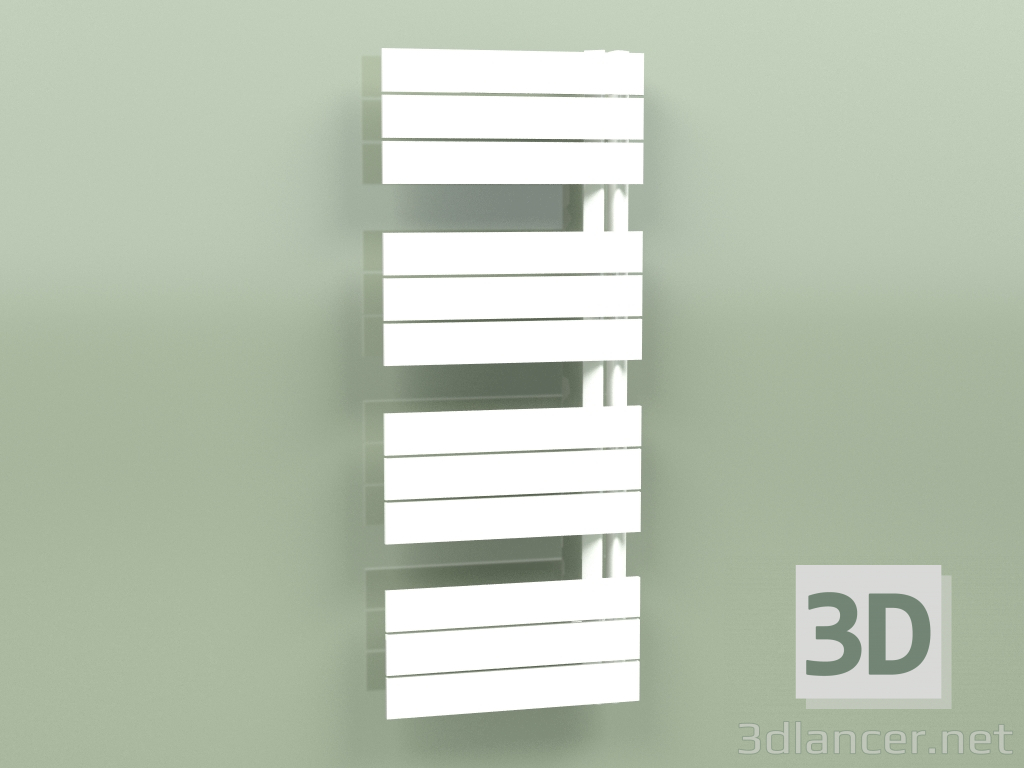 3D modeli Isıtmalı havlu askısı - Elato (1130 x 450, RAL - 9016) - önizleme