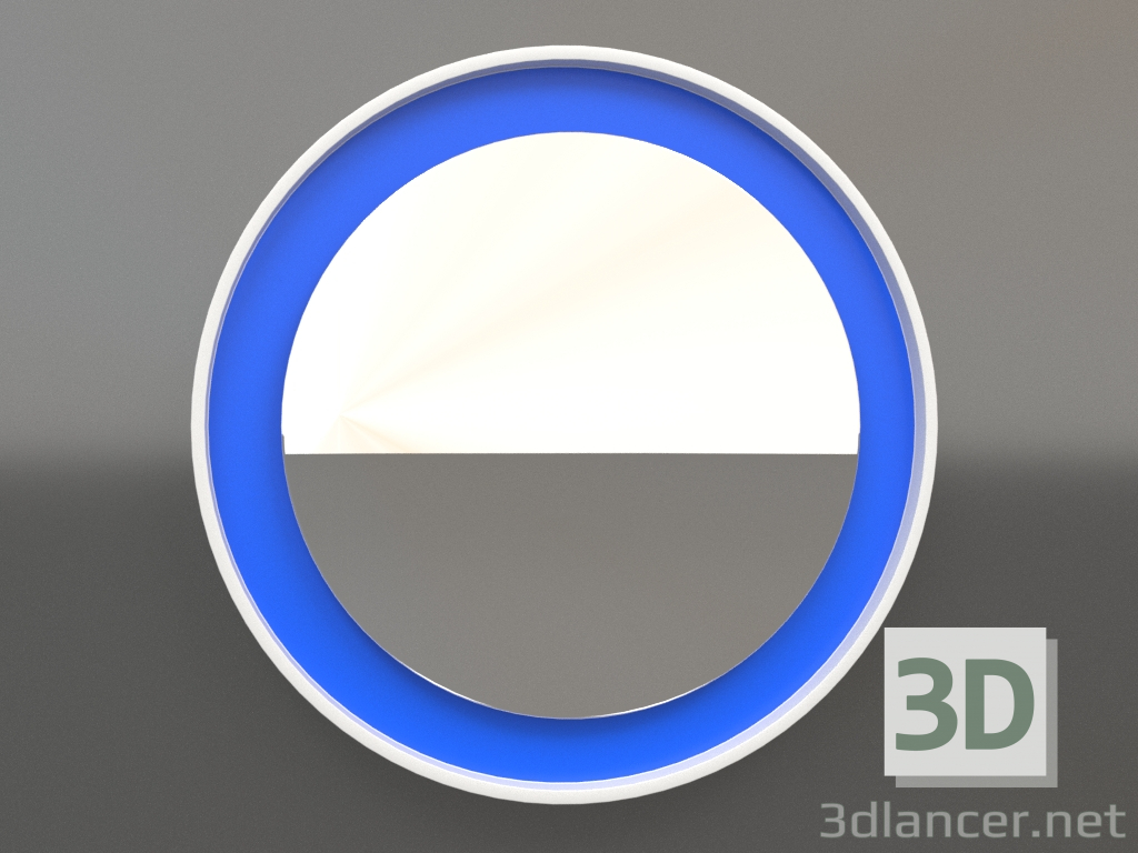 modello 3D Specchio ZL 19 (P=568, blu, bianco) - anteprima
