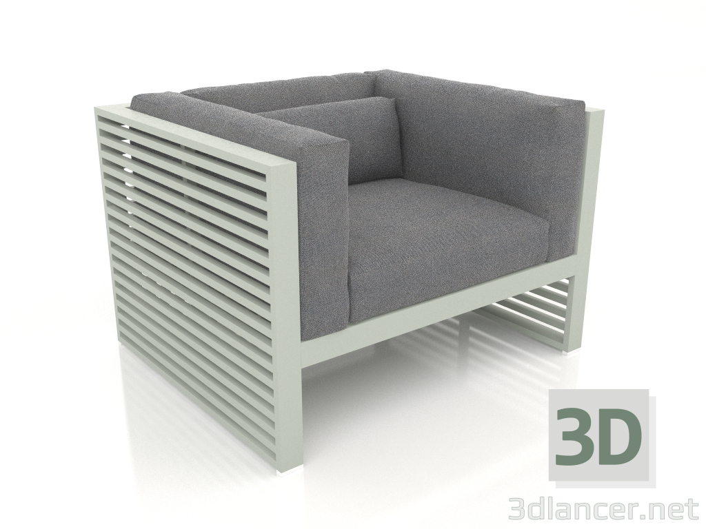 3D Modell Loungesessel (Zementgrau) - Vorschau