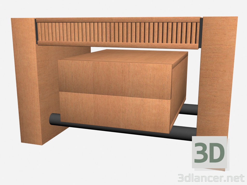 Modelo 3d Mesa de cabeceira 2 Ruthy - preview