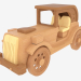 3d model Coche de juguete madera - vista previa