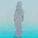 modèle 3D Statue de la Vierge - preview