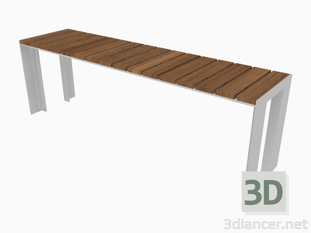 3d model Street bench (40x160x44) - preview
