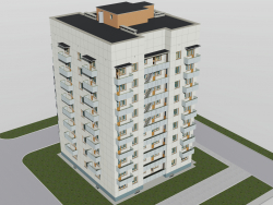 Nine-story building Chelyabinsk 60 years of October