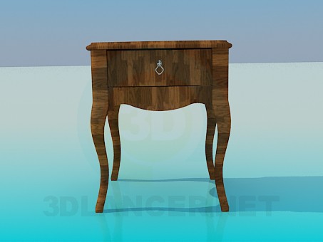 modelo 3D Mesa con almacenaje - escuchar modelo 3D Mesa con almacenaje - escuchar
