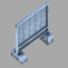 Losa para valla de hormigón armado PO-2 3D modelo Compro - render