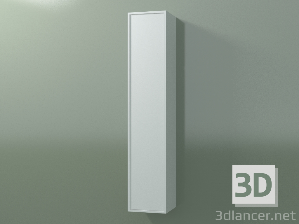 3d model Armario de pared con 1 puerta (8BUADCD01, 8BUADCS01, Glacier White C01, L 24, P 24, H 120 cm) - vista previa