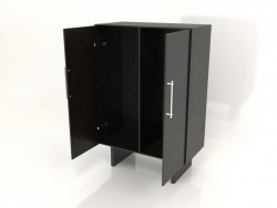 Шкаф W 02 (800x400x1200 open, wood black)