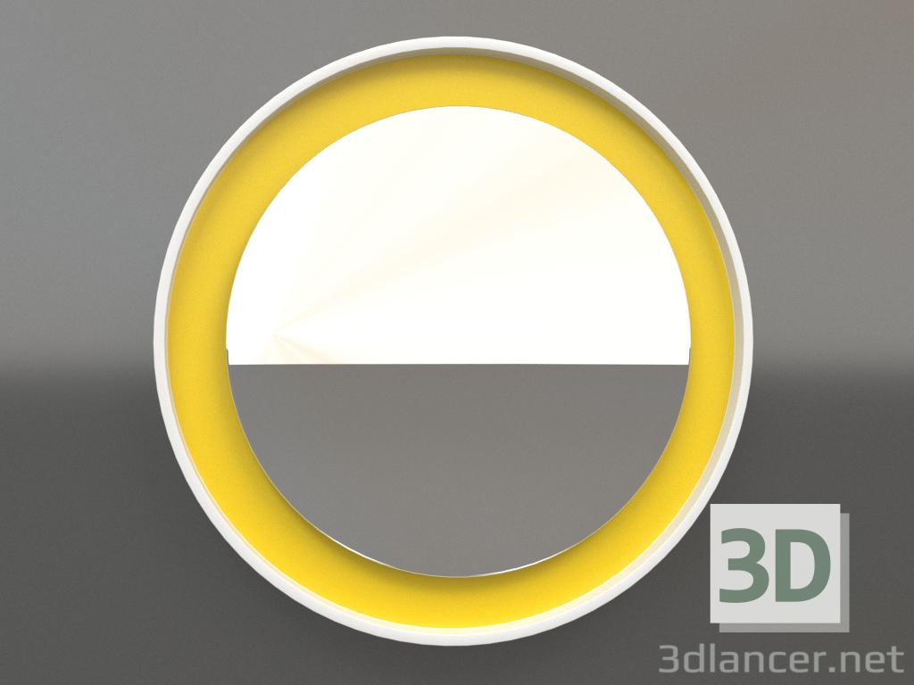 modèle 3D Miroir ZL 19 (D=568, jaune lumineux, blanc) - preview