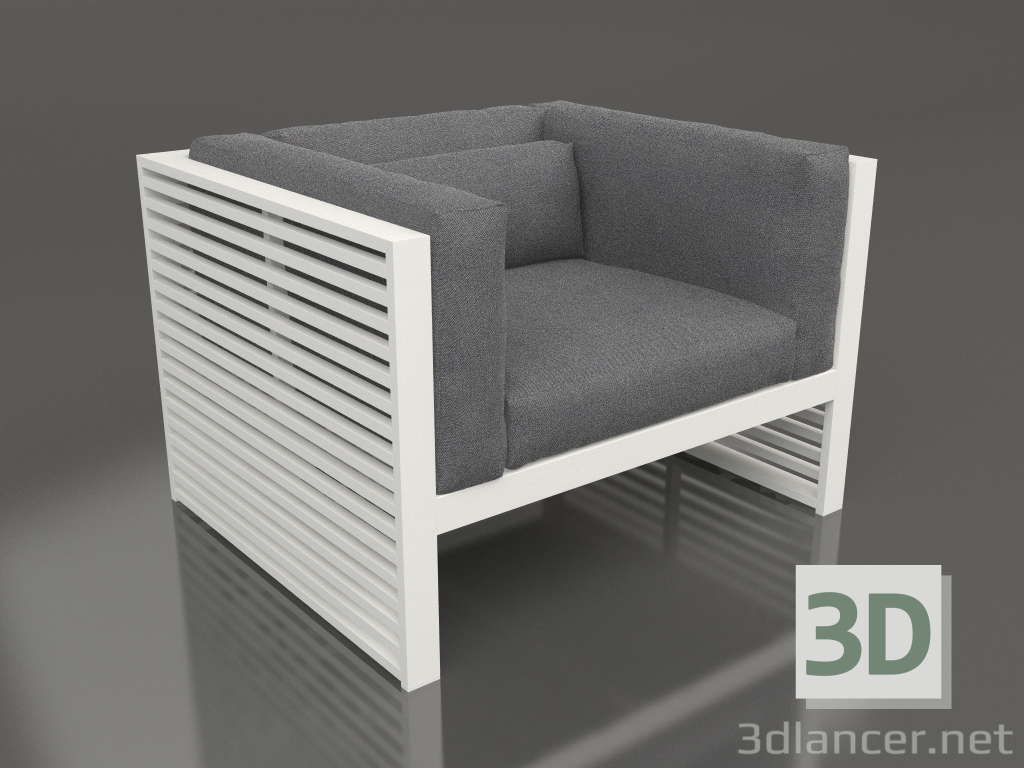 modèle 3D Chaise longue (Gris agate) - preview