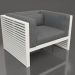 modello 3D Poltrona lounge (Grigio agata) - anteprima