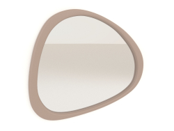 Specchio da parete piccolo ASYM (beige)