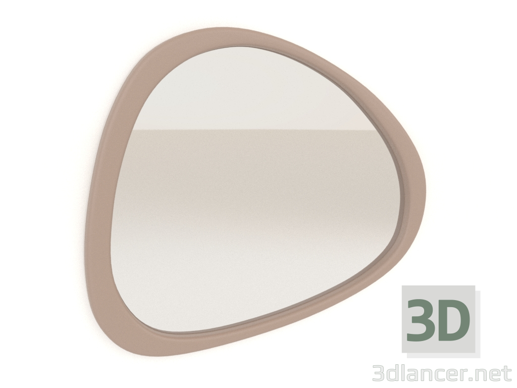 modello 3D Specchio da parete piccolo ASYM (beige) - anteprima modello 3D Specchio da parete piccolo ASYM (beige) - anteprima