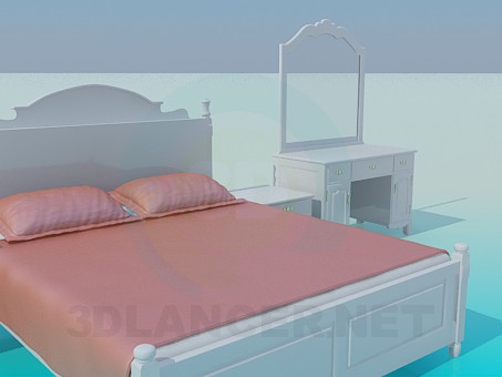 3d модель Набор в спальную – превью 3d модель Набор в спальную – превью