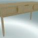 3d model Console with 3 drawers (Light Oak) - preview