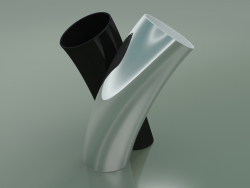 Vase Abbraccio (Black-Platinum)