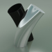 modèle 3D Vase Abbraccio (Noir-Platine) - preview