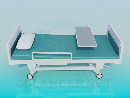 modelo 3D Cama de hospital - escuchar modelo 3D Cama de hospital - escuchar